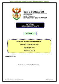 IsiXhosa HL P3 Nov 2011 Memo.pdf
